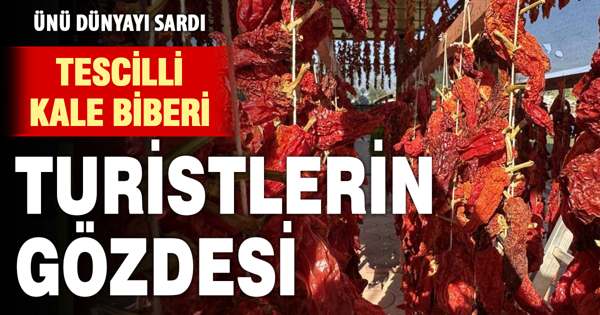 Tescilli Kale Biberi turistlerin gözdesi 