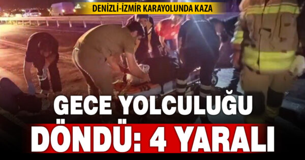 Traktöre çarpan araçta 4 kişi yaralandı 