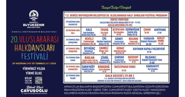 20. Uluslararası Halk Dansları Festivali başlıyor