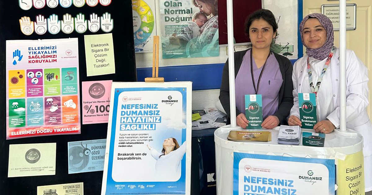 Serinhisar Devlet Hastanesi’nden Dünya Tütünsüz Günü’nde farkındalık etkinliği