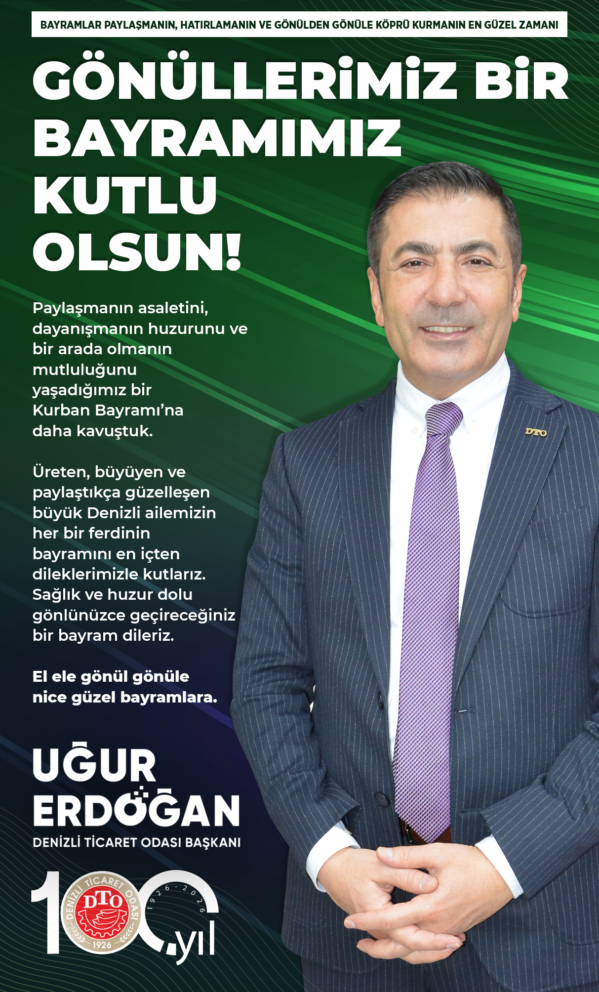 Denizli Ticaret Odası Kurban Bayramı Kutlama İlanı