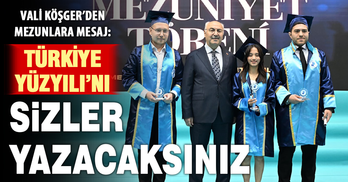 Pamukkale Üniversitesi'nde mezuniyet töreni coşkusu yaşandı