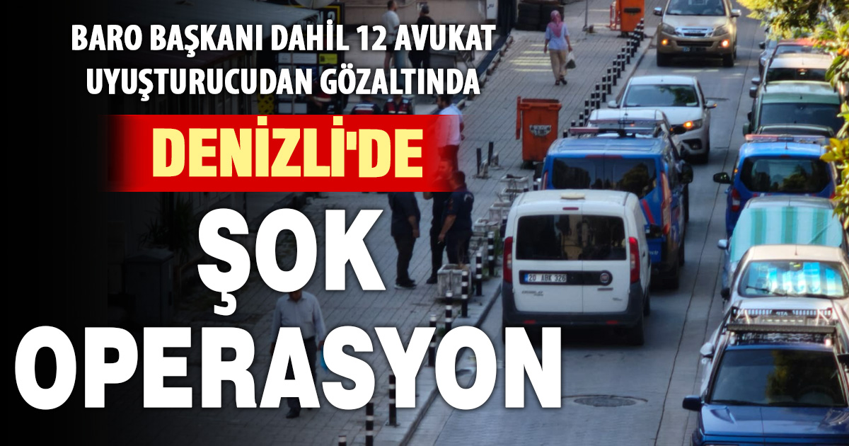 Baro başkanı dahil 12 avukat uyuşturucudan gözaltında