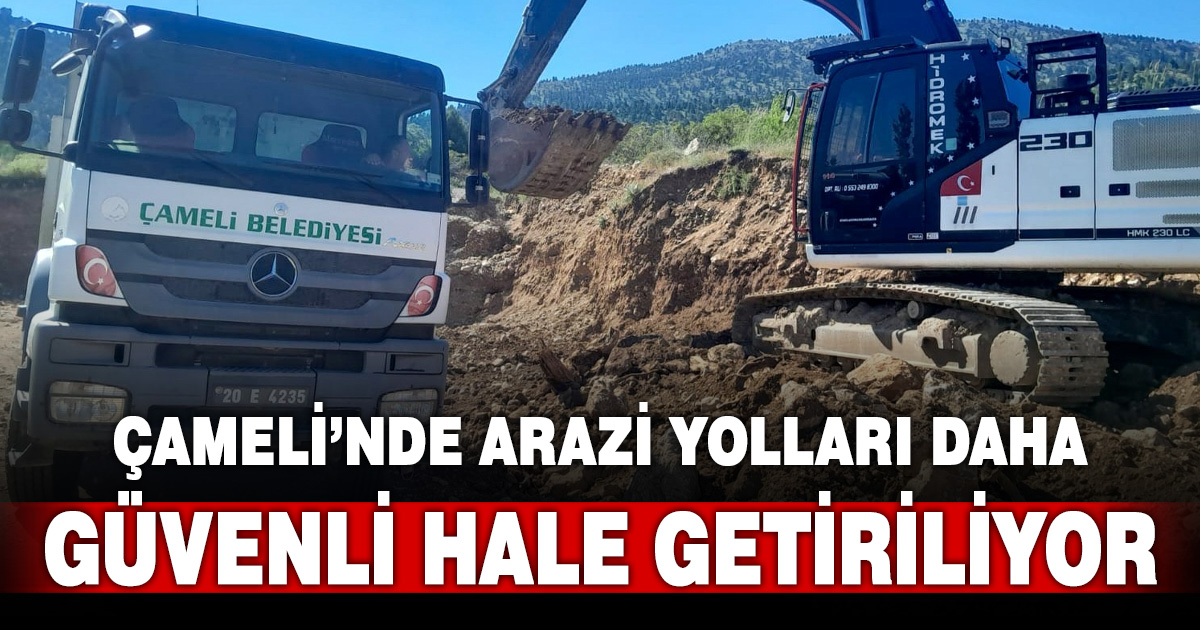 Kalınkoz Mahallesi’nde arazi yollarında bakım çalışmaları sürüyor