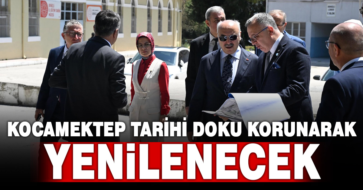 Kocamektep’te darihi doku korunarak yenileme çalışmaları başlıyor