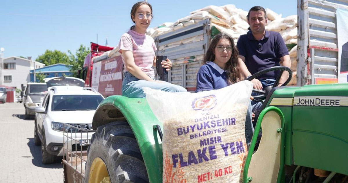 İlçelerdeki yem desteği sürüyor
