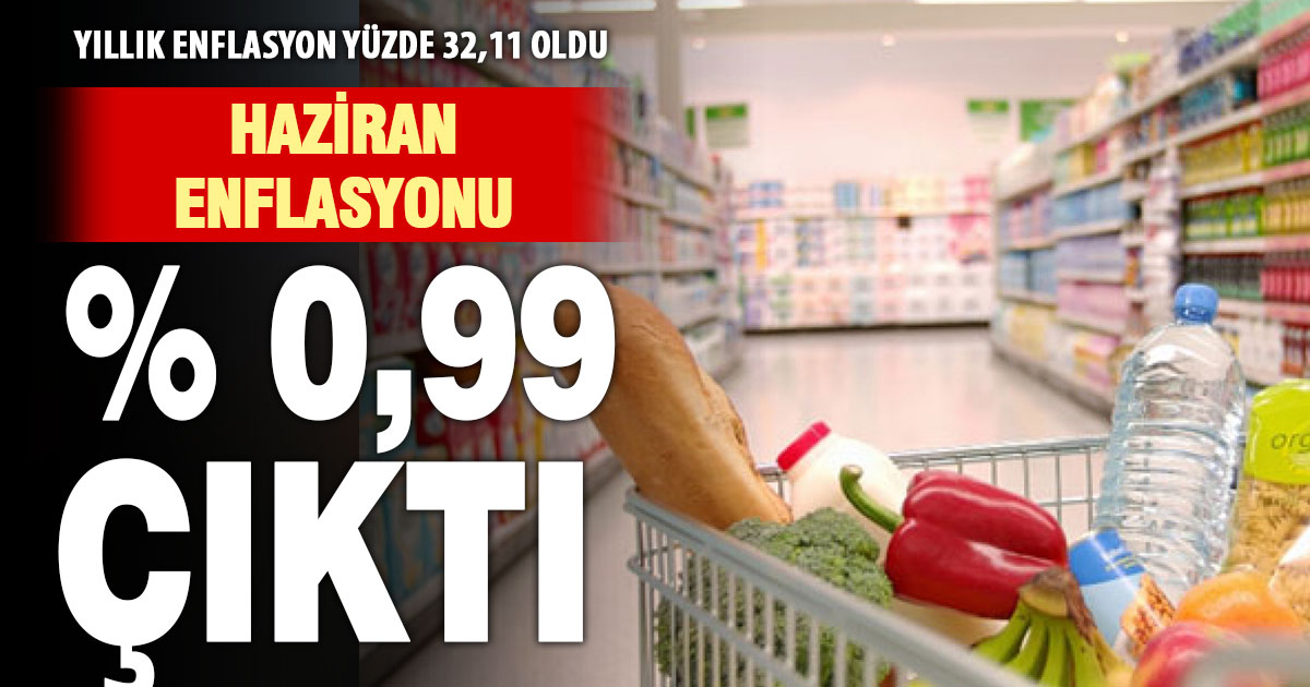 Haziran enflasyonu yüzde 1’in altında çıktı