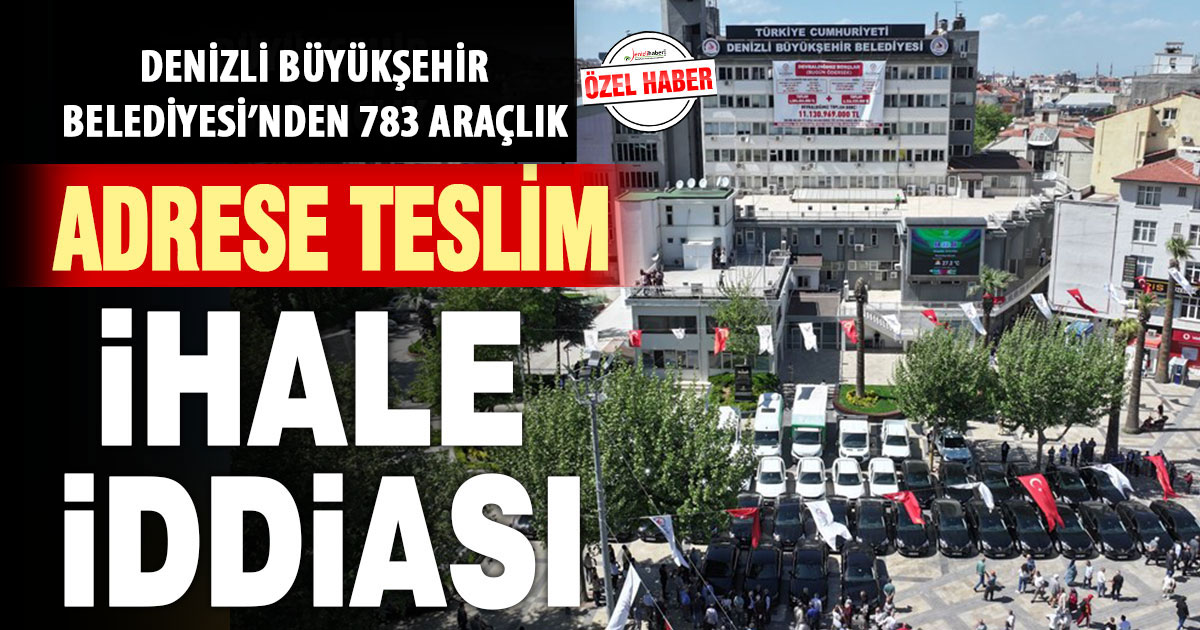 Büyükşehir’den 783 araçlık, adrese teslim ihale iddiası