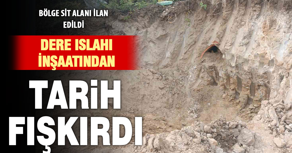 Acıpayam’da dere ıslahı sırasında bulunan küp mezarlar sit alanı ilan edildi