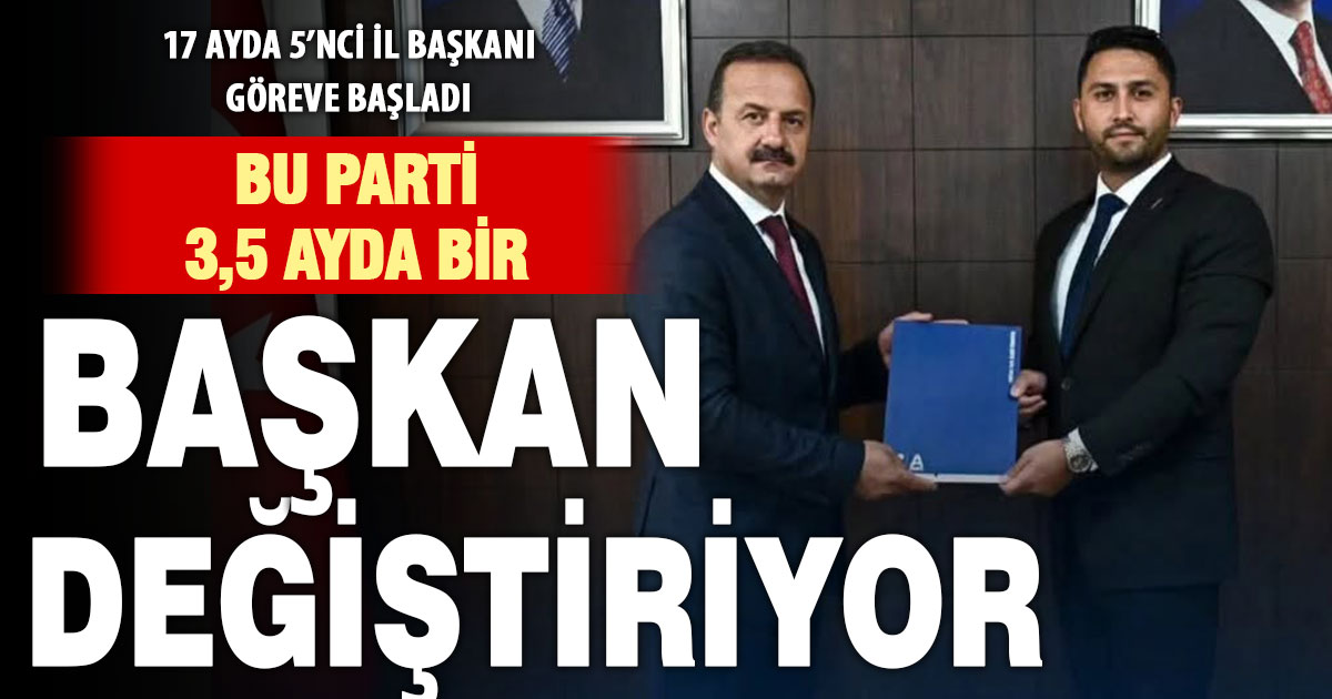 Anahtar Parti kurulduğu 17 ayda 5 il başkanı değiştirdi