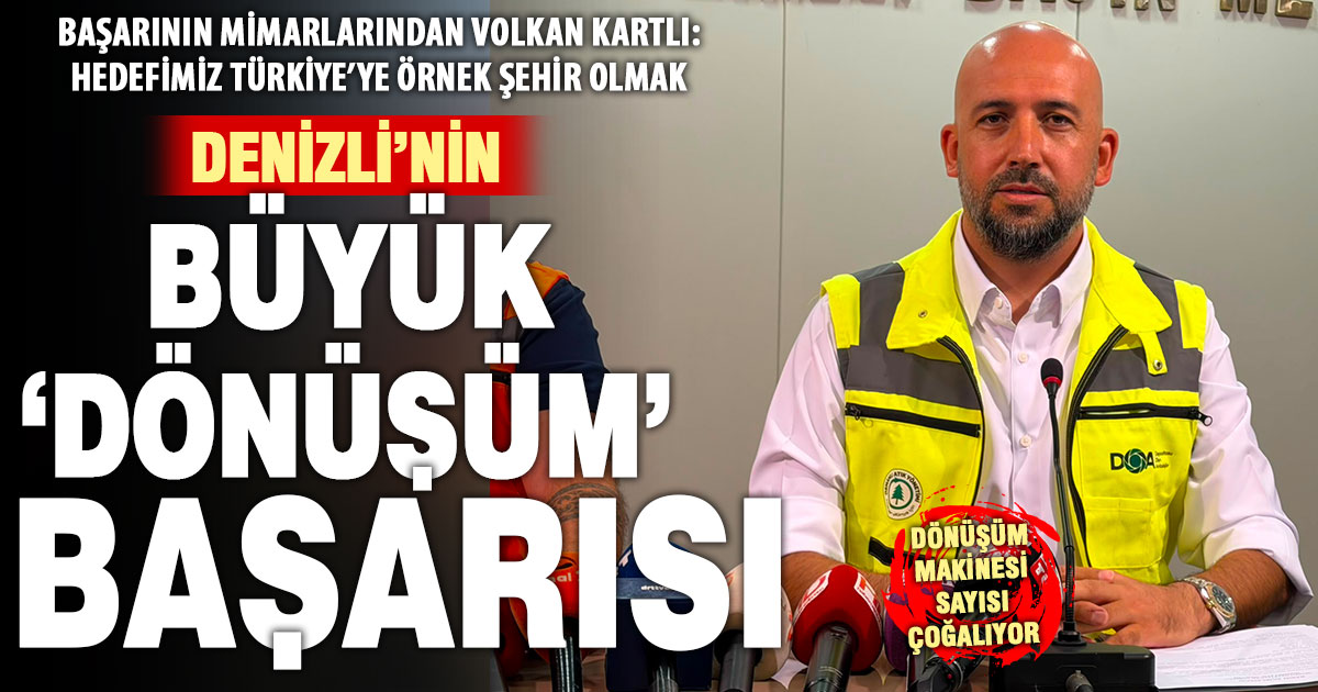 Denizli, dönüşümde ikinciliği Osmanlı Atık Yönetimi ile kazandı: Makine sayısı çoğalıyor