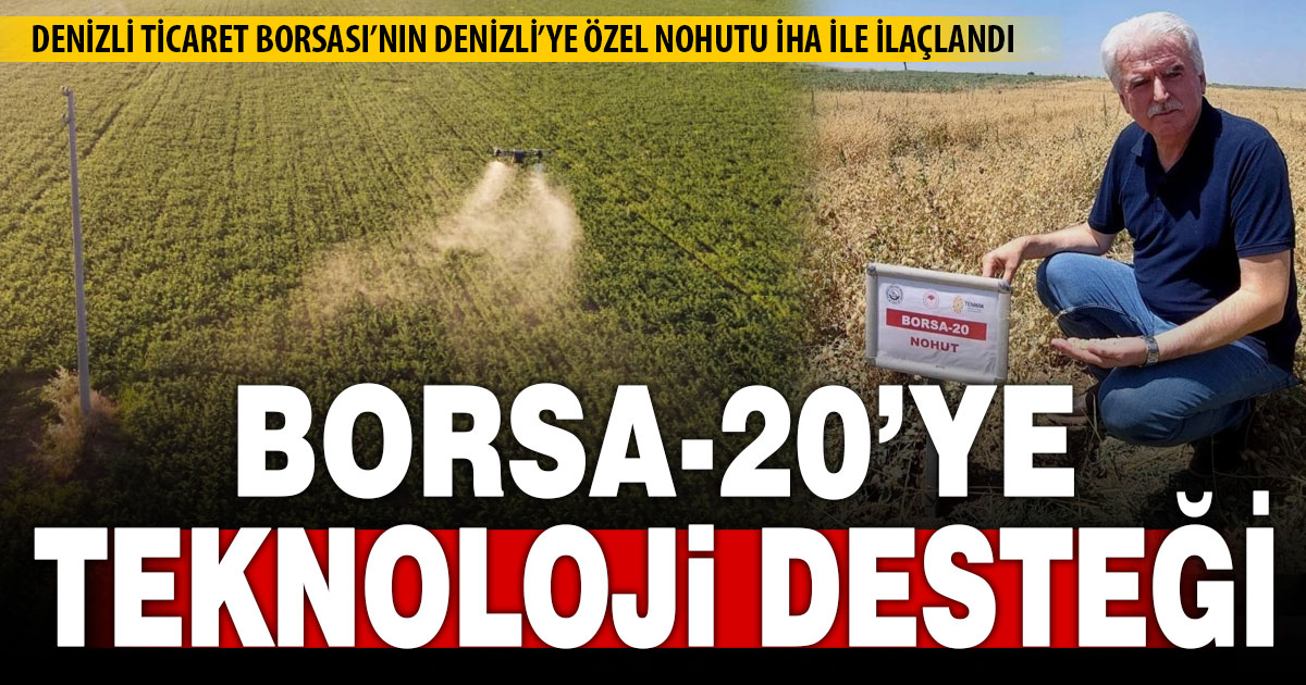 Borsa-20'ye zirai insansız hava aracıyla ilaçlama