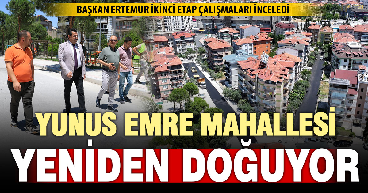 Pamukkale Belediyesi Yunus Emre’de ikinci etap çalışmalarına başladı