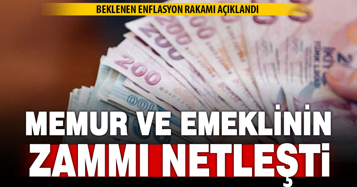 Emekli ve memur zammı belli oldu