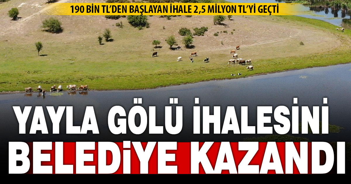 Buldan’daki Süleymanlı Yayla Gölü ihalesini belediye kazandı