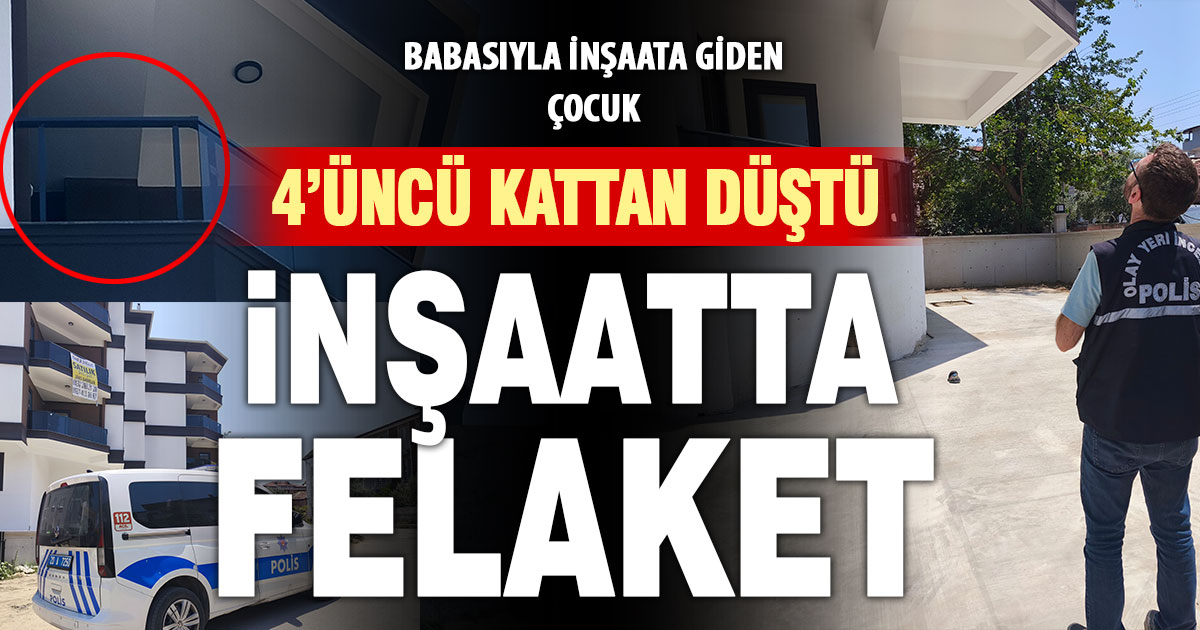 İnşaatta takılmayan cam korkuluk boşluğundan aşağıya düşen çocuk yaralandı  