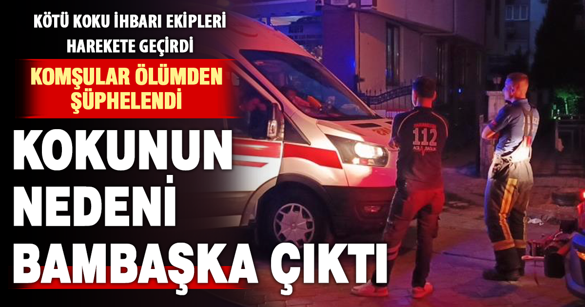 Kötü koku ihbarına giden ekipler bozulmuş etle karşılaştı