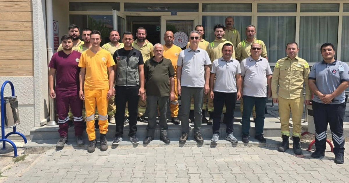 Orman kahramanlarına moral ziyareti