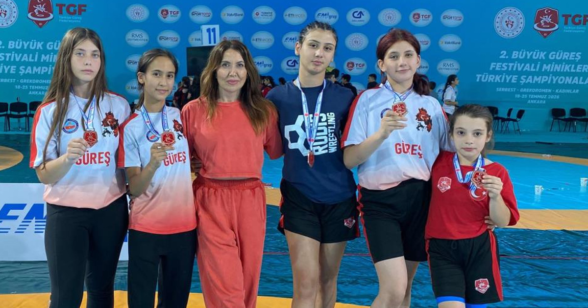 Köyceğizli güreşçiler Türkiye Şampiyonası'ndan 5 madalya ile döndü