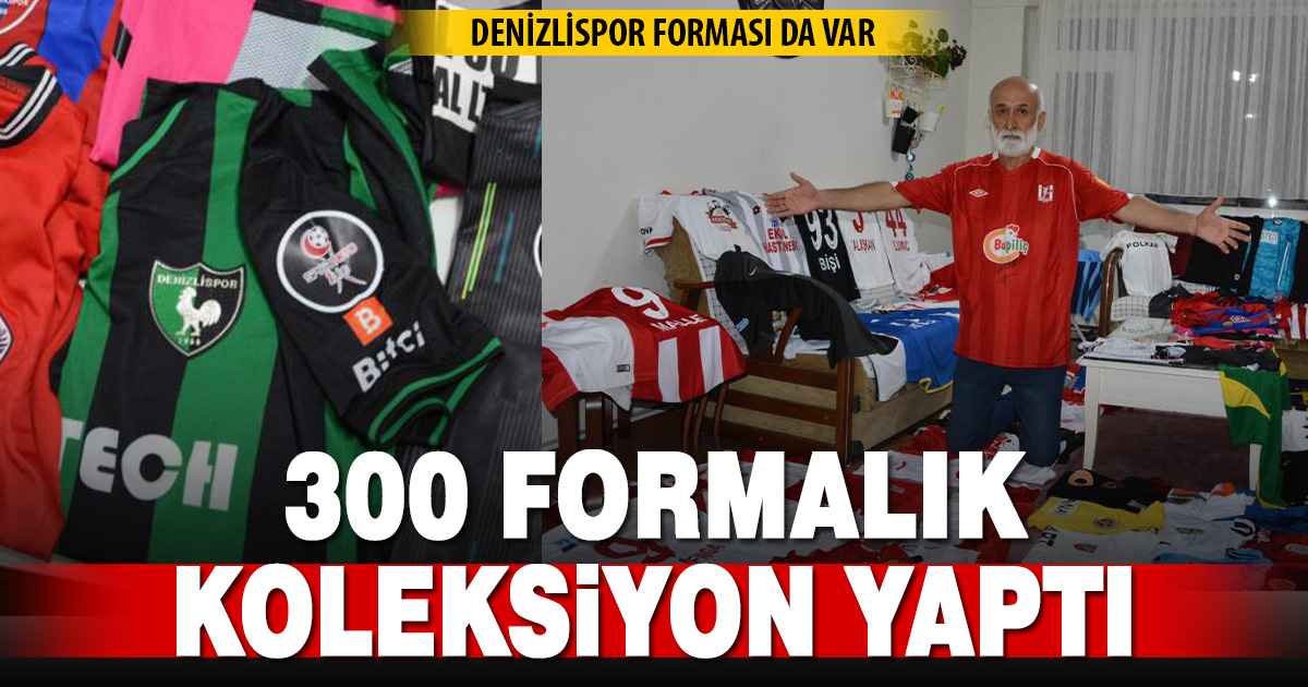 Spor muhabirinden 300 formalık koleksiyon