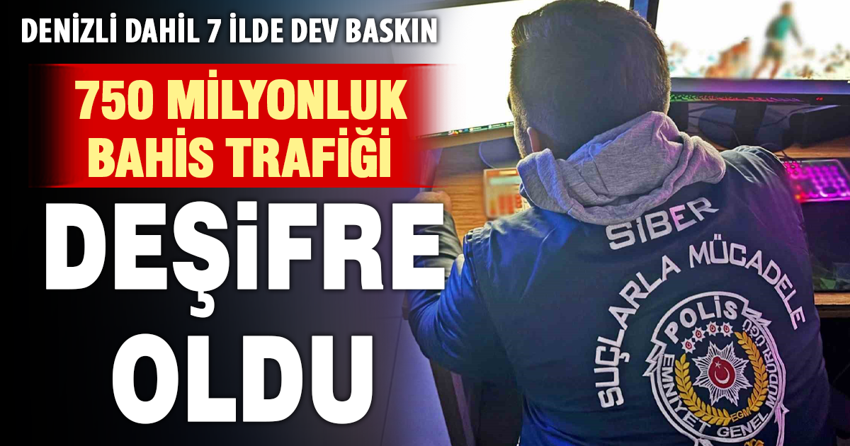 Burdur merkezli 750 milyon liralık yasa dışı bahis operasyonu: 9 gözaltı 