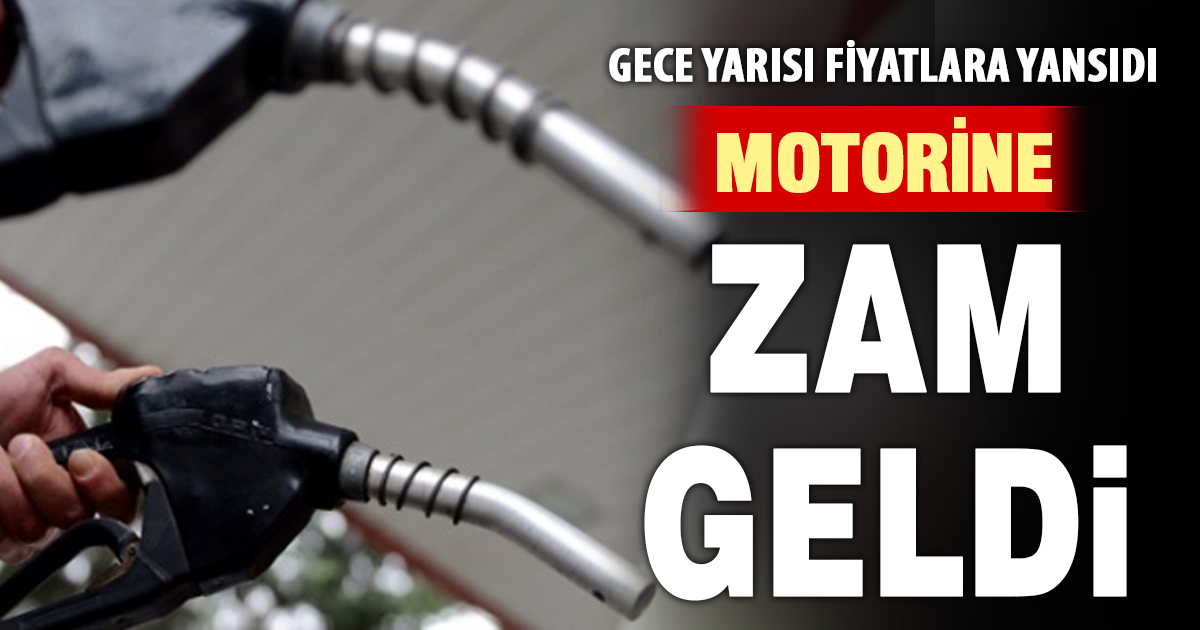 Motorine zam geldi