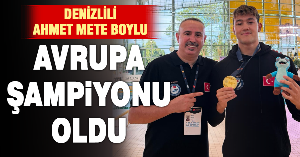 Ahmet Mete Boylu Avrupa şampiyonu