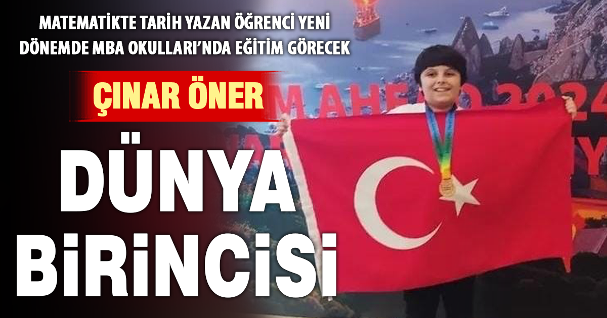 Denizli’den dünya birincisi: Çınar Öner yeni dönemde MBA Okulları Denizli Kampüsü’nde eğitim görecek