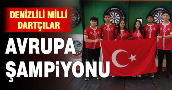 Denizlili milli dartçılar Avrupa şampiyonu