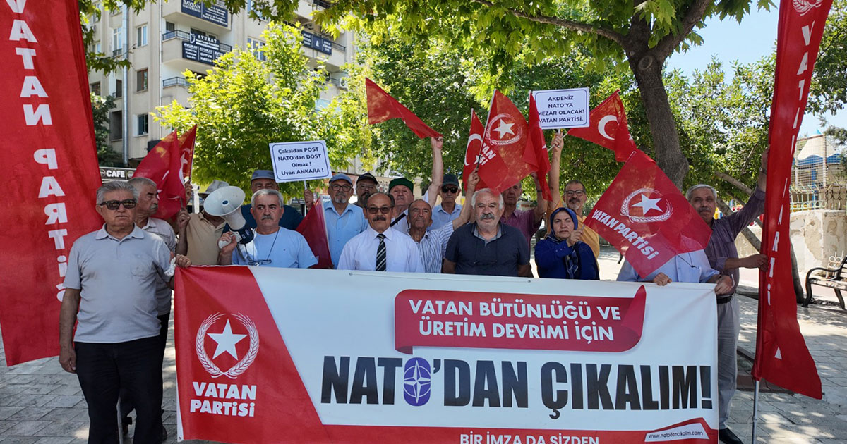 Vatan Partisi’nden 'NATO’ya hayır' eylemi
