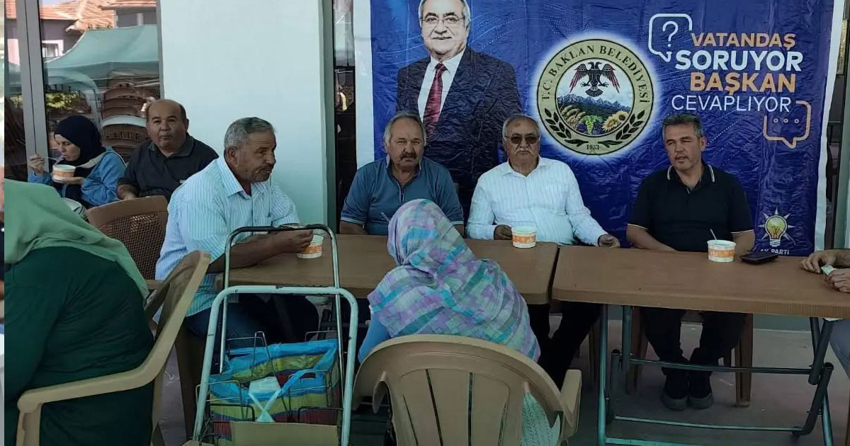 Baklanlılar dertlerini doğrudan Başkan Gülsever'e anlattı