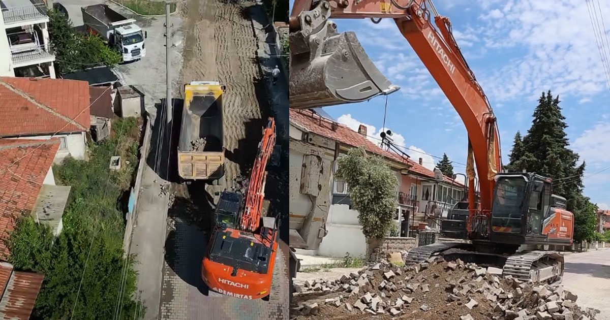 Çivril’de Gökhan Avcı Caddesi yenileniyor