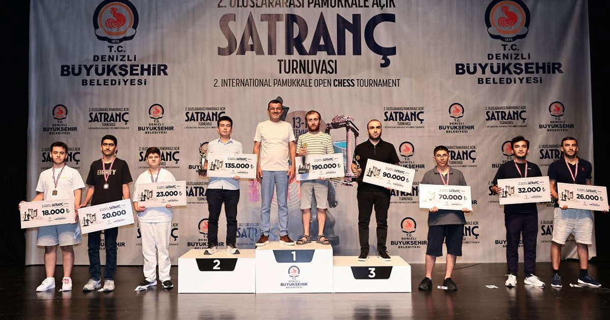 2. Uluslararası Pamukkale Açık Satranç Turnuvası şampiyonlarını buldu
