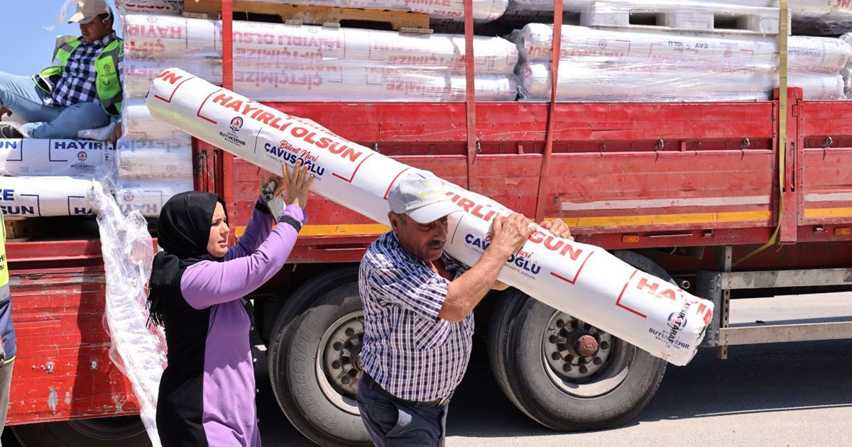 Üreticiye sera naylonu desteği