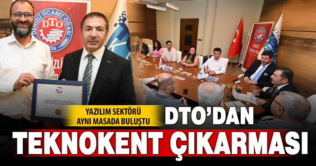 Pamukkale Teknokent’teki üyeleri ile bilişim ve yazılım sektörünün geleceğini masaya yatırdı