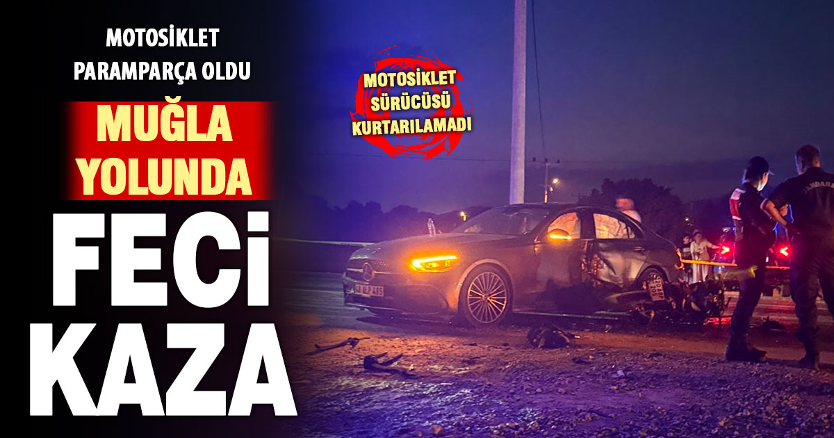 Motosiklet ile otomobil çarpıştı: 1 ölü  