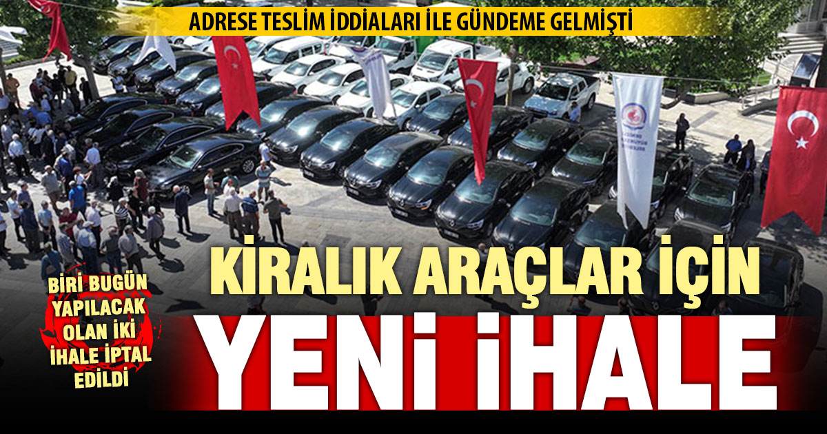 Denizli Büyükşehir ve DESKİ, kiralık araç ihalelerini iptal etti, yeni ihale açtı