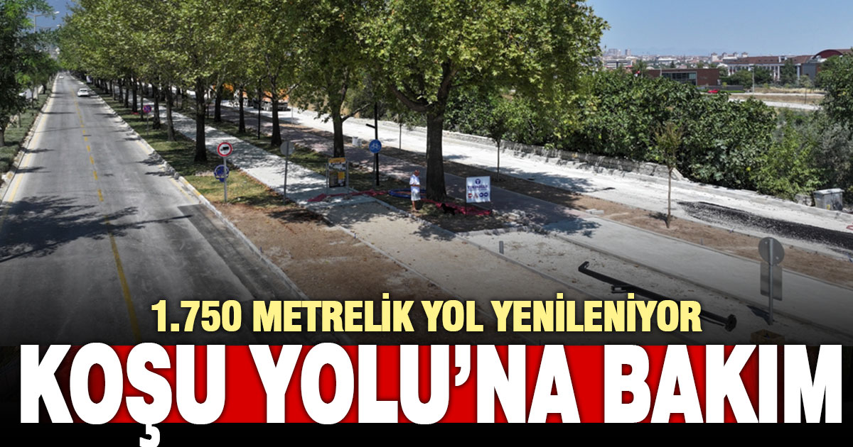 Koşu yolu yenileniyor