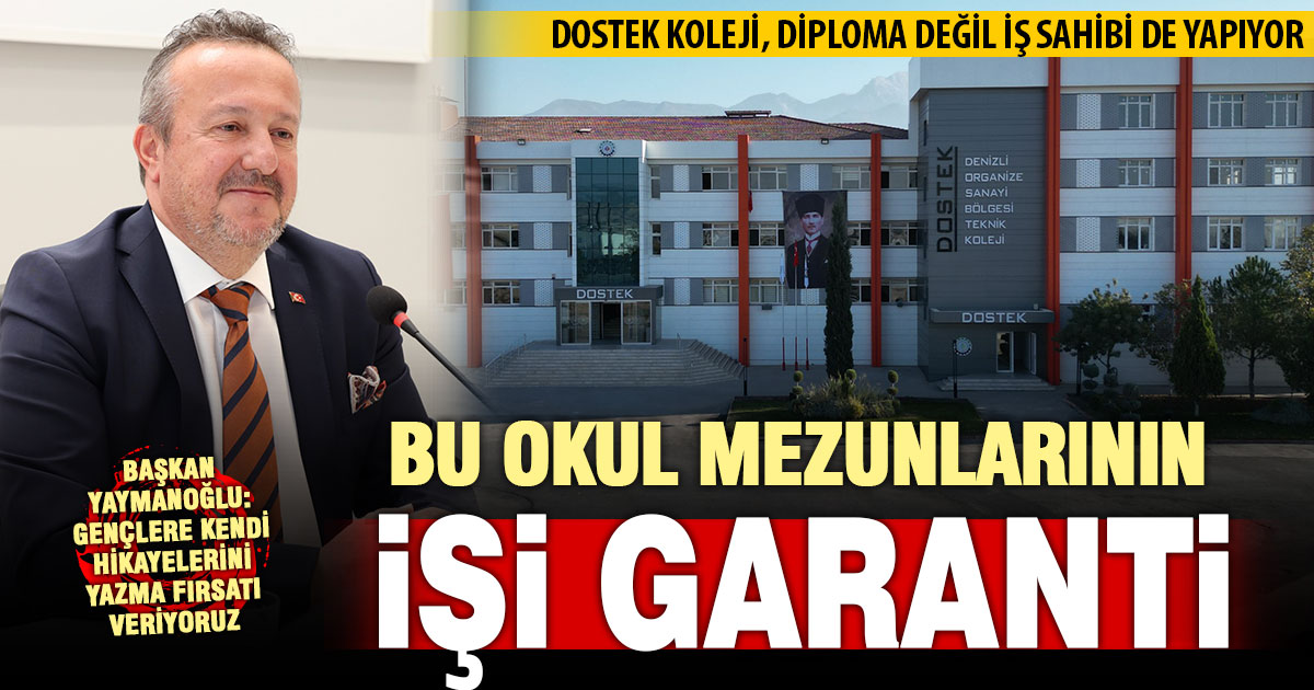Bu okulun mezunlarının işi garanti