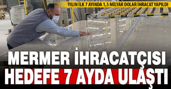 Egeli madenciler, 1,5 milyar dolar ihracat hedefine 5 ay önce ulaştı