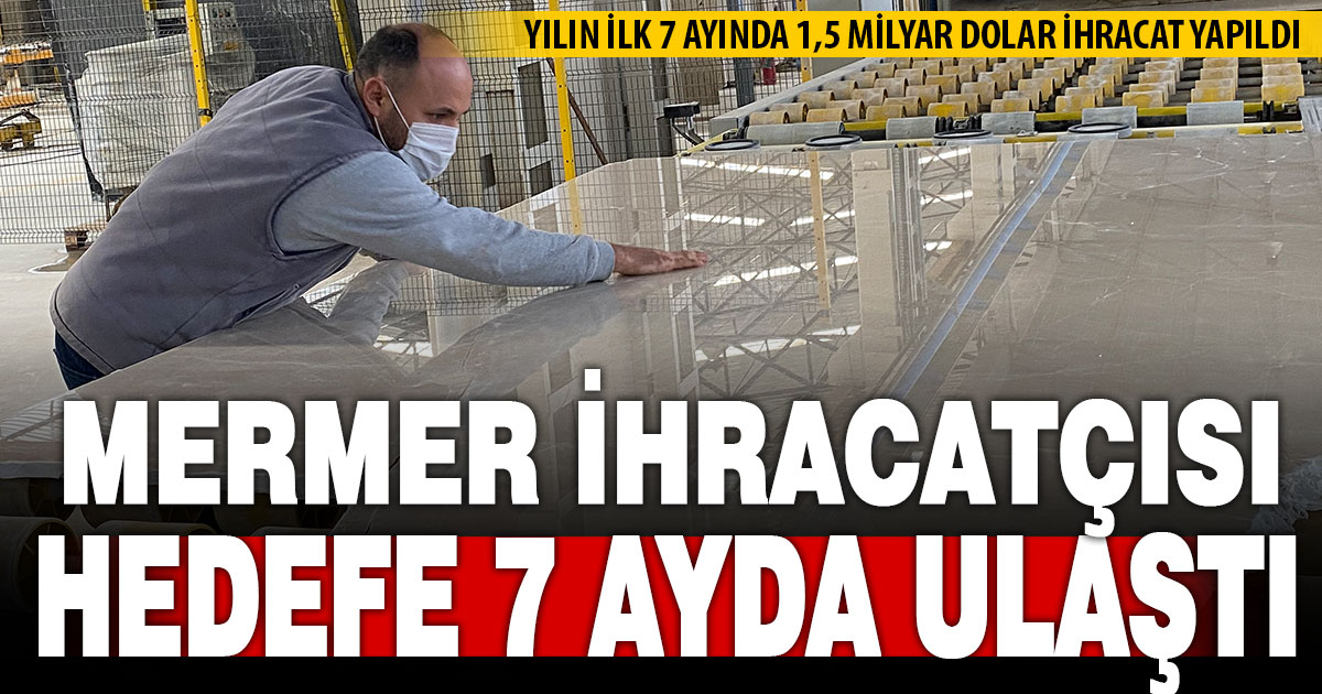 Egeli madenciler, 1,5 milyar dolar ihracat hedefine 5 ay önce ulaştı