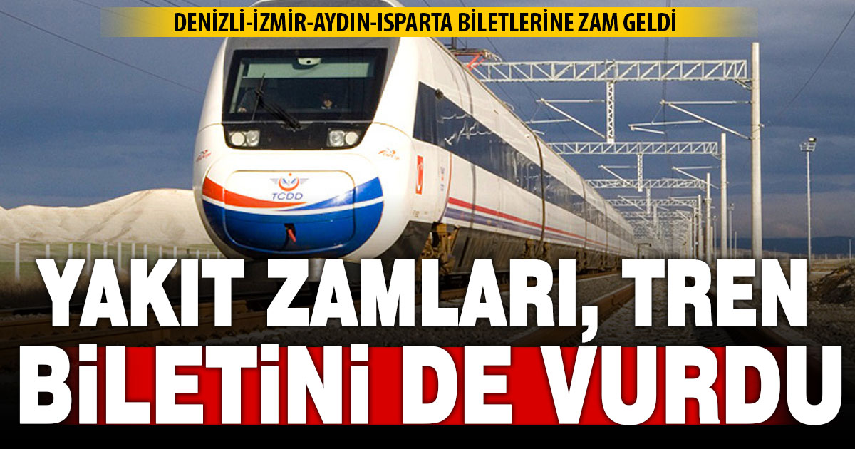 Tren bileti fiyatlarına ‘akaryakıt zammı’ düzenlemesi