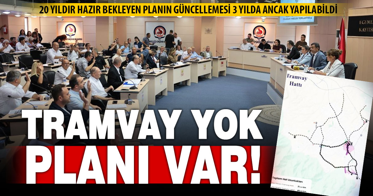 Tramvay beklerken, “planı” geldi