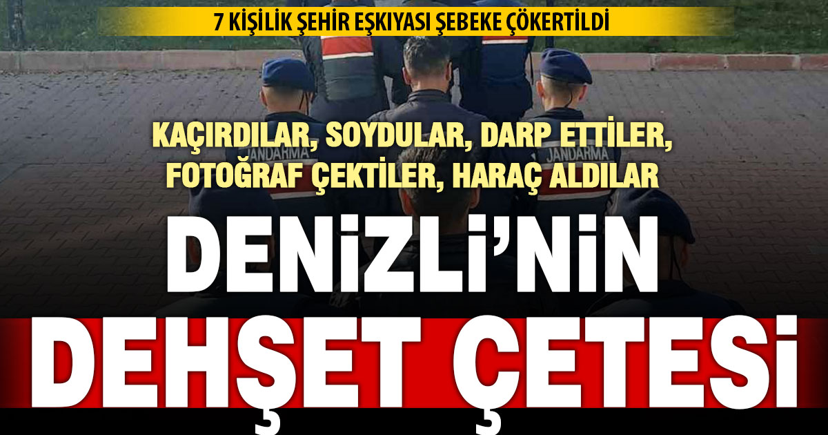 Denizli’de jandarmadan haraç çetesine operasyon; 7 gözaltı