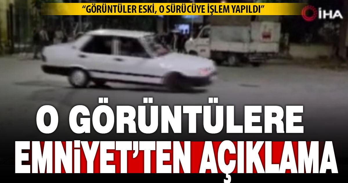Denizli Emniyet Müdürlüğü, drift görüntüleri üzerine açıklama yaptı