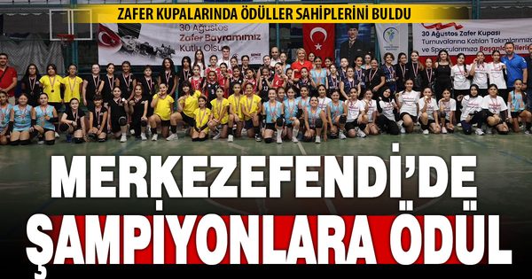Merkezefendi’de turnuva şampiyonlarına ödülleri verildi
