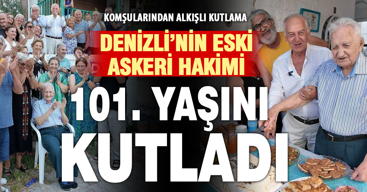 Asrı geride bıraktı, 101 yaşına komşularının alkışlarıyla girdi