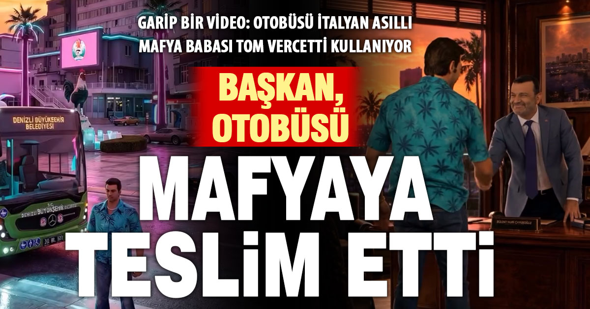 DBB’nin, mizahi kurgusal videosunda, otobüs hattının şoförü bir mafya babası