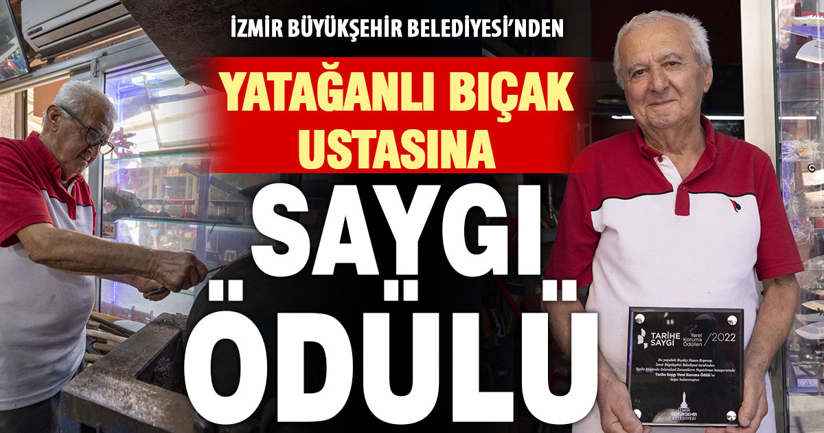 Yatağanlı bıçak ustasına İzmir’de ödül