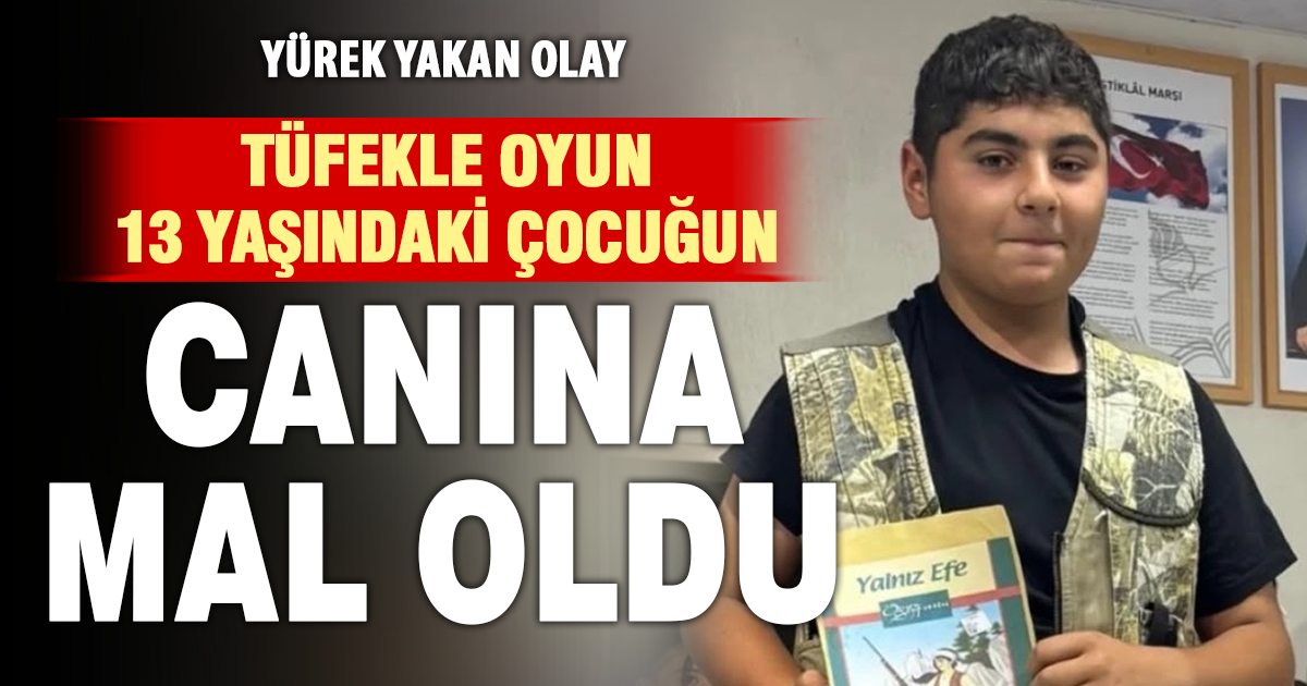 Evdeki silah faciası küçük çocuğu hayattan kopardı